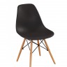 Стул из полипропилена c деревянными ножками VTR- EAMES CHAIR M-05 (черный)