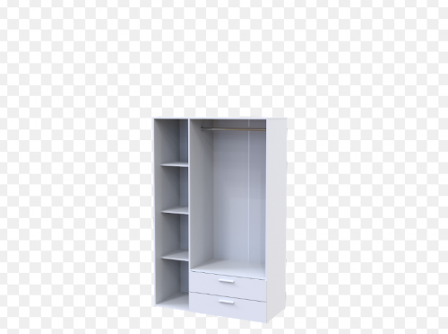 Шкаф для одежды DRS- Ектор Белый 3 ДСП 116х180х49.5 