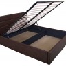 Кровать мягкая с подъемным механизмом TPRO- LAGUNA lift 1600x2000 brown E2301