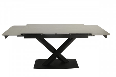 Стол обеденный модерн VTR- TML-809 (айс грей + черный)