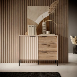 Комод Perfect Home Рейв / Rave 1-дверный с 3 ящиками D3S/104 Беж/викинг