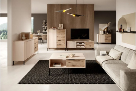Комод Perfect Home Рейв / Rave 1-дверный с 3 ящиками D3S/104 Беж/викинг