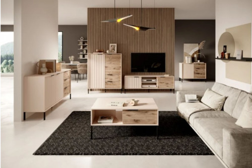 Комод Perfect Home Рейв / Rave 1-дверный с 3 ящиками D3S/104 Беж/викинг