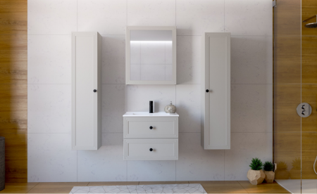 Зеркальный шкафчик PL- Halmar TORETO 70X60/1D Кашемир 