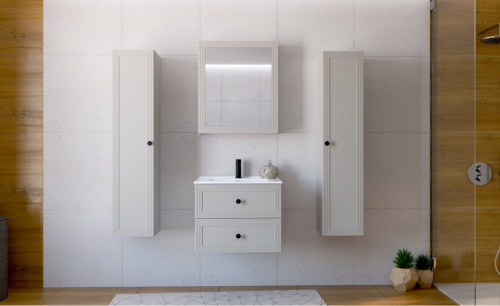Зеркальный шкафчик PL- Halmar TORETO 70X60/1D Кашемир 