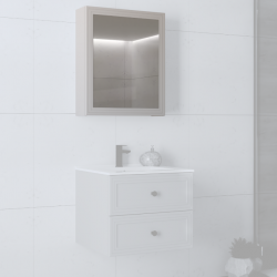 Зеркальный шкафчик PL- Halmar TORETO 70X60/1D Кашемир 