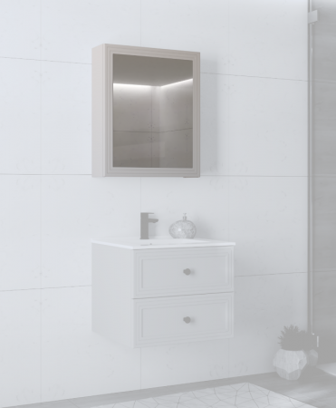 Зеркальный шкафчик PL- Halmar TORETO 70X60/1D Кашемир 