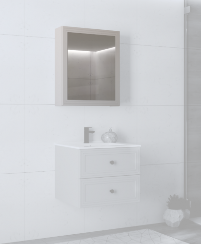 Зеркальный шкафчик PL- Halmar TORETO 70X60/1D Кашемир 