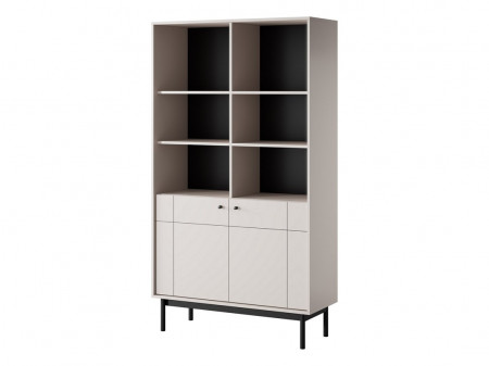 Стеллаж Perfect Home Japandi R104 2-дверный Кашемир