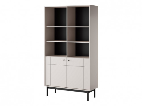 Стеллаж Perfect Home Japandi R104 2-дверный Кашемир