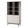 Стеллаж Perfect Home Japandi R104 2-дверный Кашемир