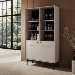 Стеллаж Perfect Home Japandi R104 2-дверный Кашемир