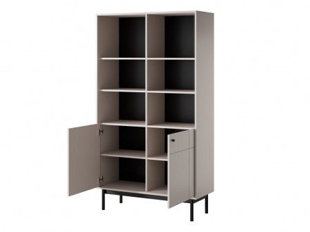 Стеллаж Perfect Home Japandi R104 2-дверный Кашемир