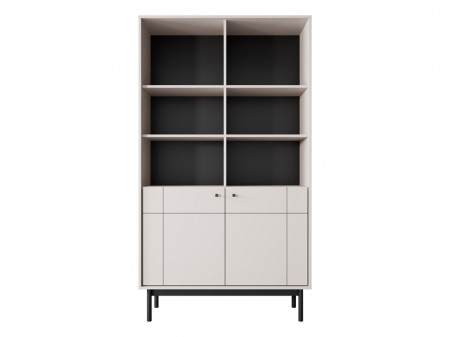 Стеллаж Perfect Home Japandi R104 2-дверный Кашемир