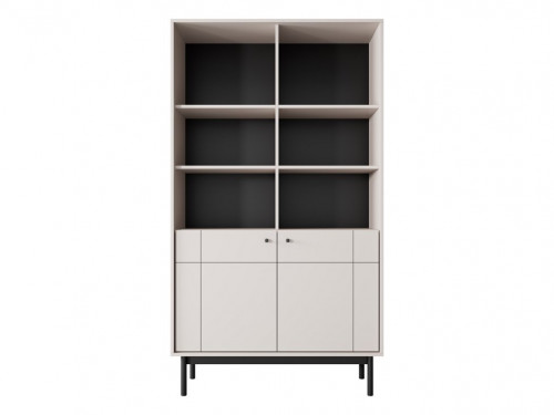 Стеллаж Perfect Home Japandi R104 2-дверный Кашемир