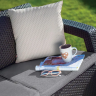 Диван пластиковый садовый  ECO- Keter Corfu II Love seat, графит