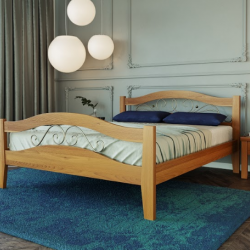 Кровать деревянная двуспальная MGP- Афина 2