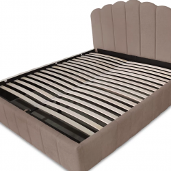 Кровать с подъёмным механизмом CRV- Amour Ashen rose velvet 180*200   