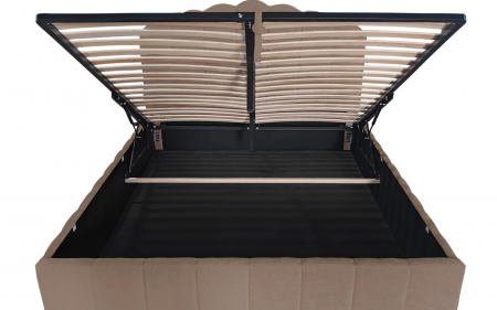 Кровать с подьемным механизмом CRV- Amour Ashen rose velvet 180*200   