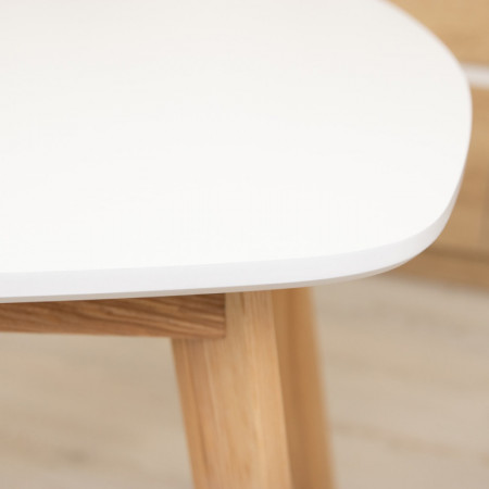 Кухонный комплект Ont- Винцензо 120 белый прямоугольный стол + 4 Стула Classic (Осако)