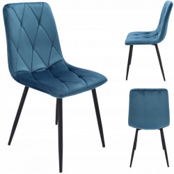 Стул обеденный MEBEL ELITE Piado велюр синий