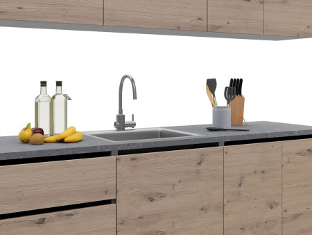 Кухня EMB- Asti ( Асти) 2 метра Графит/ Дуб Артизан