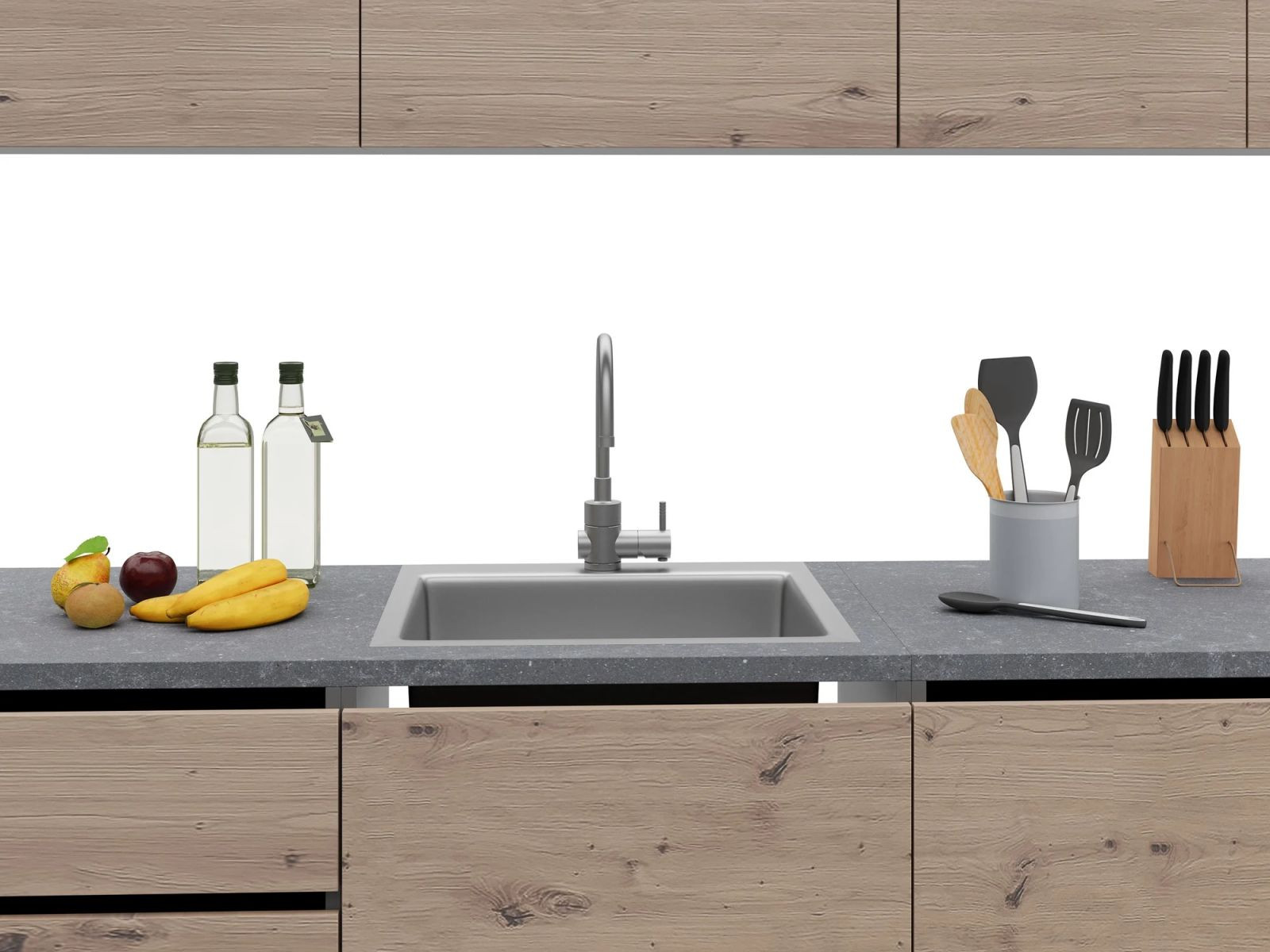 Кухня EMB- Asti ( Асти) 2 метра Графит/ Дуб Артизан