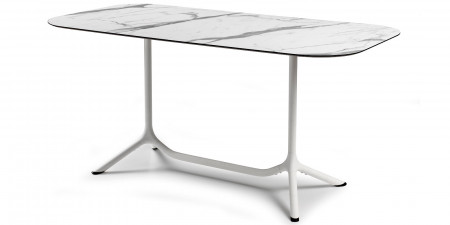 База для стола с двумя колоннами VLL- SCAB Tripé Double H73 (белый; черный)