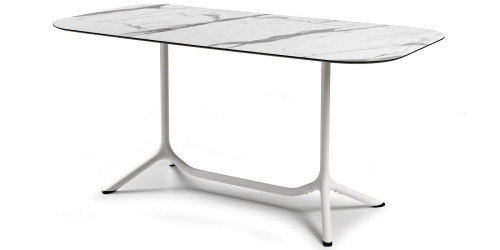 База для стола с двумя колоннами VLL- SCAB Tripé Double H73 (белый; черный)