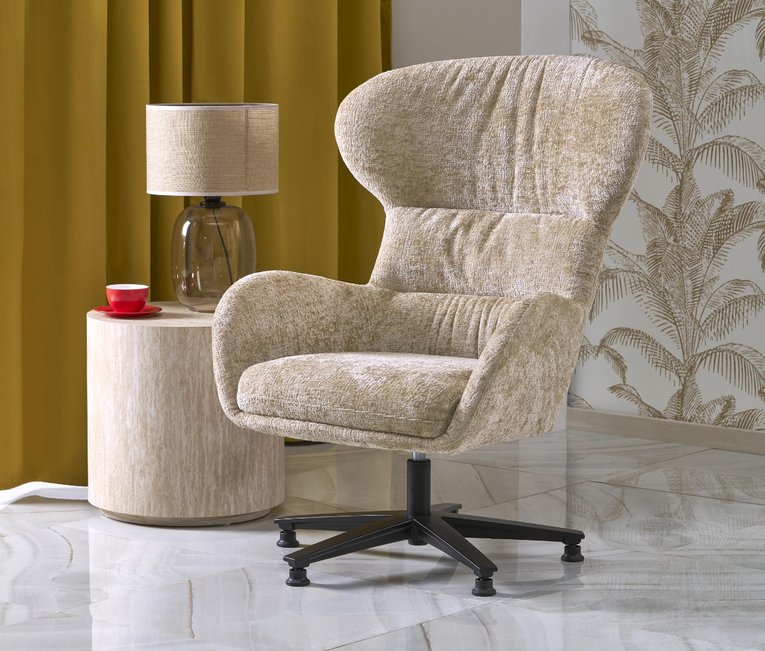 Кресло мягкое HALMAR FRANCO (бежевый)  