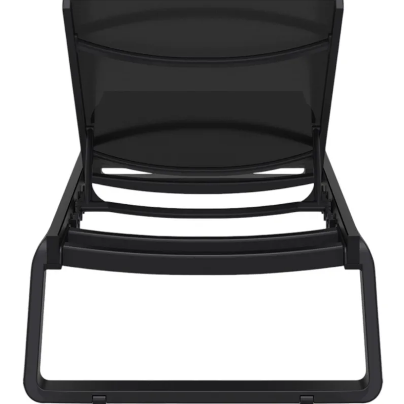 Шезлонг из полипропилена Siesta Tropic (черный) 