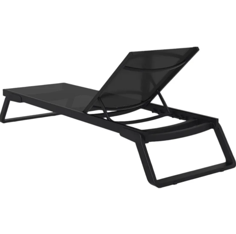 Шезлонг из полипропилена Siesta Tropic (черный) 
