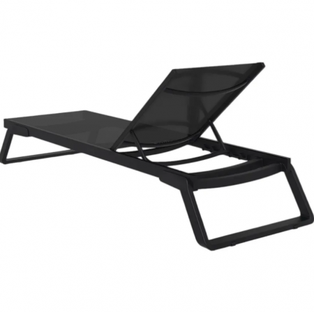 Шезлонг из полипропилена Siesta Tropic (черный) 