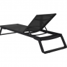 Шезлонг из полипропилена Siesta Tropic (черный) 