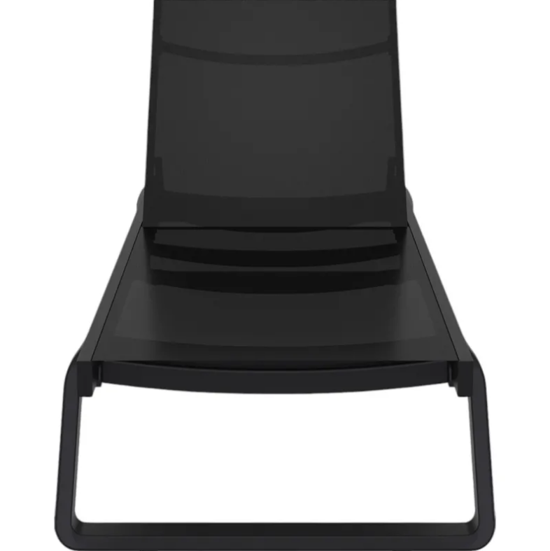 Шезлонг из полипропилена Siesta Tropic (черный) 