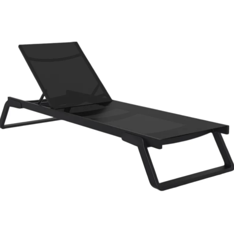 Шезлонг из полипропилена Siesta Tropic (черный) 