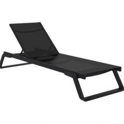 Шезлонг из полипропилена Siesta Tropic (черный) 