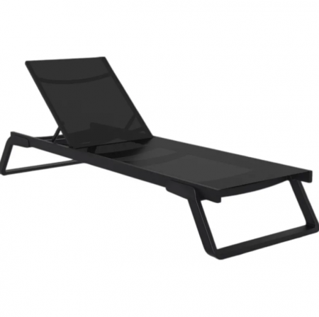Шезлонг из полипропилена Siesta Tropic (черный) 