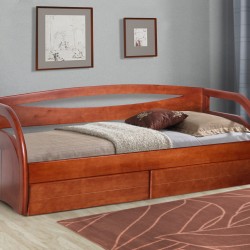 Кровать односпальная BIO- "Прайм" Бавария с ящиками