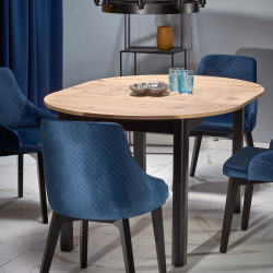 Стол круглый HALMAR RINGO дуб крафт/черный