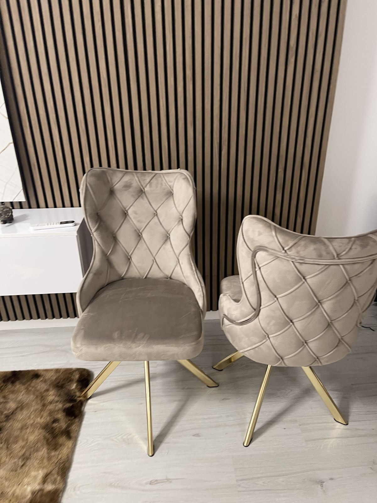 Стул поворотный  EXI- CAMELIA  бежевый велюр 