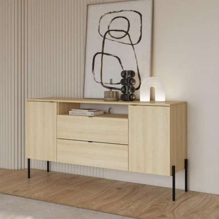 Комод на 2 двери и 2 ящика Helvetia ORE 24LGOG26 (дуб Линдберга)