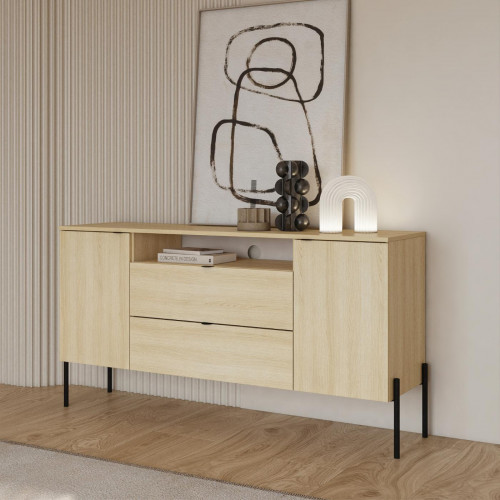 Комод на 2 двери и 2 ящика Helvetia ORE 24LGOG26 (дуб Линдберга)