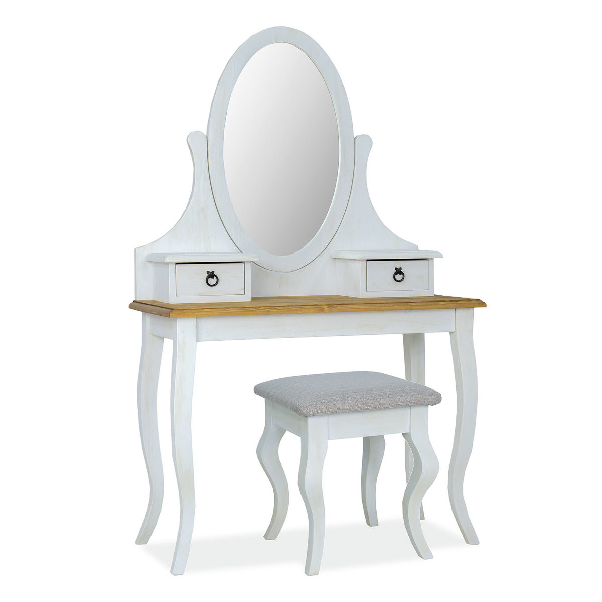 Столик туалетный SIGNAL POPRAD (белый/медовый)