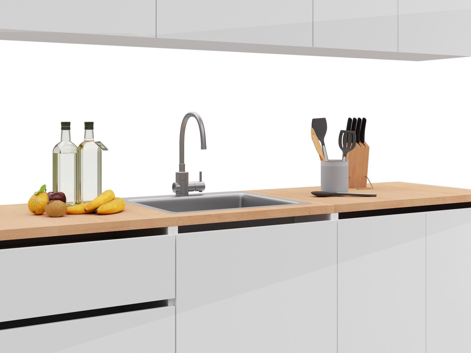 Кухня EMB- Asti ( Асти) 2 метра Белый платиновый