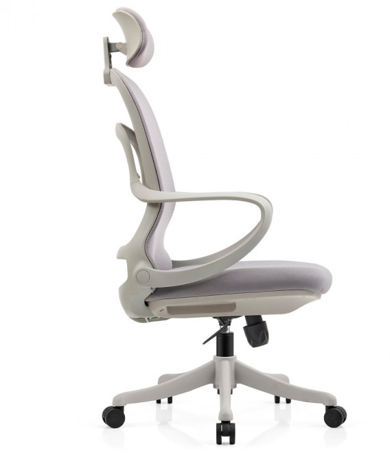 Компьютерное кресло поворотное INI- COLE в сером цвете   