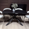 Стол раскладной CRV- Alba,Charcoal black ceramic top black base,140 см, черный