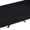 Стол раскладной CRV- Alba,Charcoal black ceramic top black base,140 см, черный