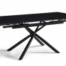 Стол раскладной CRV- Alba,Charcoal black ceramic top black base,140 см, черный
