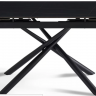 Стол раскладной CRV- Alba,Charcoal black ceramic top black base,140 см, черный